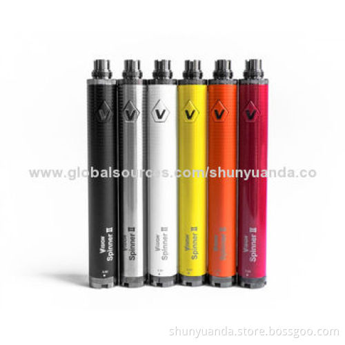 Electronic cigarette Vision spinner II 1600mAh, colorful twist battery, rechargeable battery,display